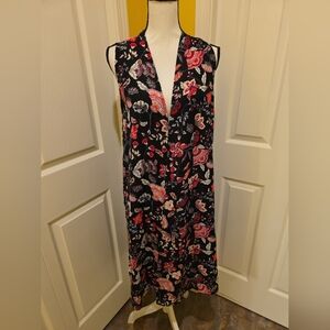 LULAROE COLORFUL FLORAL COVER UP, SIZE S,NEW